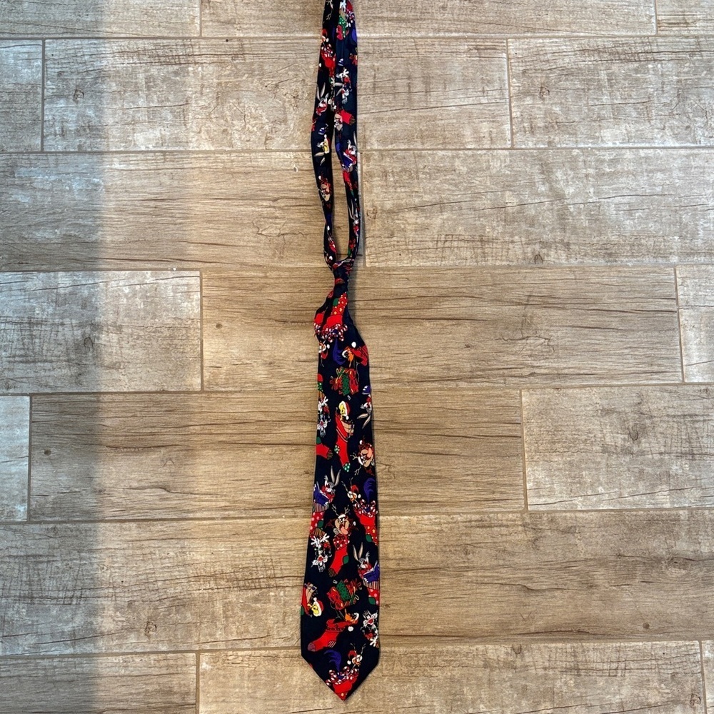 Looney Tunes Festive Navy Blue Christmas Tie